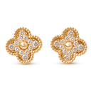 Alhambra Paved Diamond Earrings