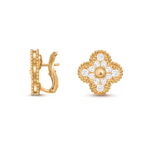 Alhambra Paved Diamond Earrings