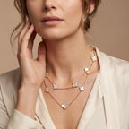 Alhambra Pearl Clover 16 Motifs Long Clover Necklace