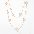 Alhambra Pearl Clover 16 Motifs Long Clover Necklace