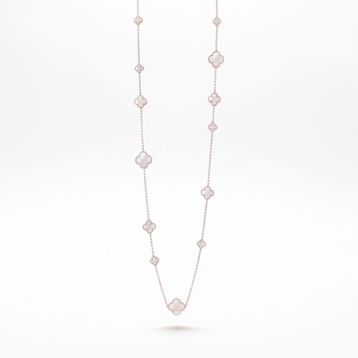 Alhambra Pearl Clover 16 Motifs Long Clover Necklace