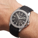 Aquanaut Black Dial Stainless Steel Tropical Band Men's Watch