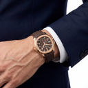 Aquanaut Brown Dial Travel Time Tropical Band Men's Watch