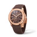 Aquanaut Brown Dial Travel Time Tropical Band Men's Watch