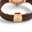 Aquanaut Brown Dial Travel Time Tropical Band Men's Watch