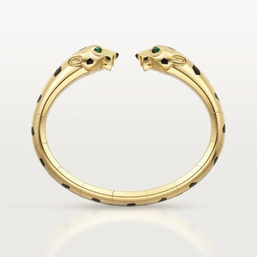 Gold Bracelet of the Panther Queen – Twin Fangs, Articulated