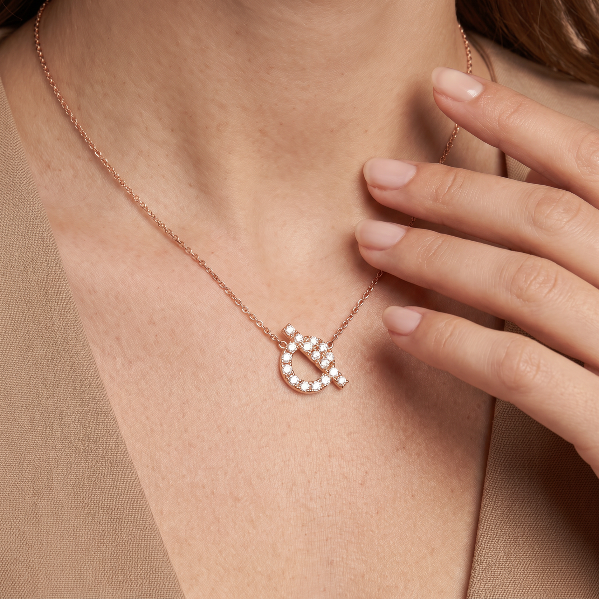 Échappée Lock Full-Paved Necklace