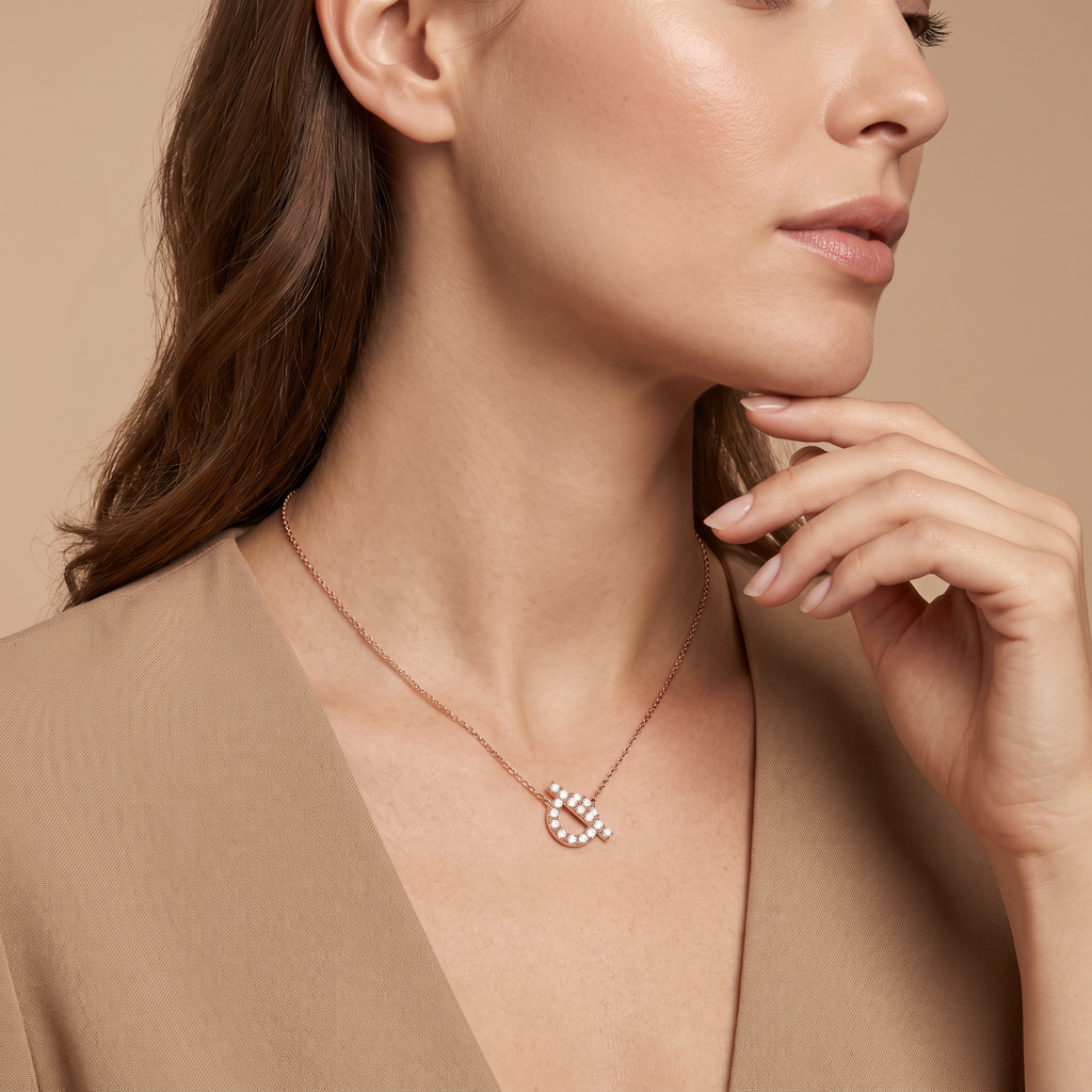 Échappée Lock Full-Paved Necklace