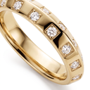 Chessboard Band Ring