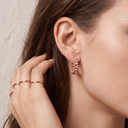 Clash De Diamond Hoop  Earrings