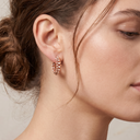 Clash De Diamond Hoop  Earrings