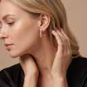 Small Clash De Diamond Hoop Earrings