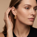 Clash De Double-Link Hoop Small Model Earrings