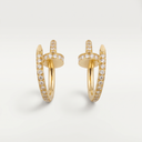 Classic Juste Un Clou Full-Paved Hoop Earrings