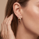Classic Juste Un Clou Full-Paved Hoop Earrings