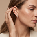 Classic Juste Un Clou Full-Paved Hoop Earrings
