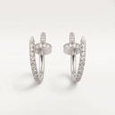 Classic Juste Un Clou Full-Paved Hoop Earrings