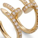 Classic Juste Un Clou Full-Paved Hoop Earrings