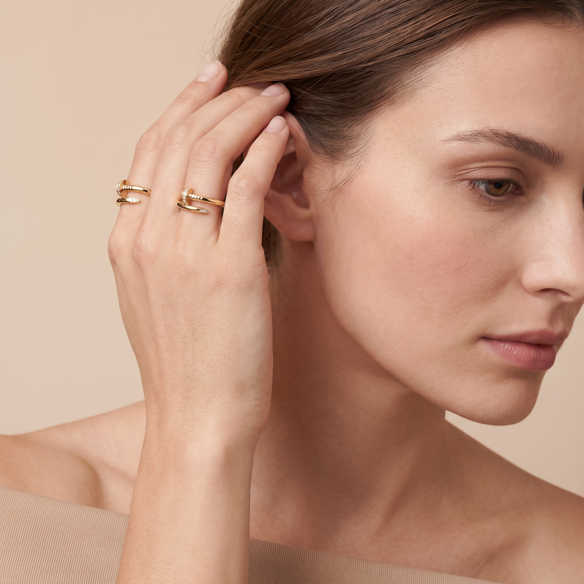 Classic Juste Un Clou Pavé Ring