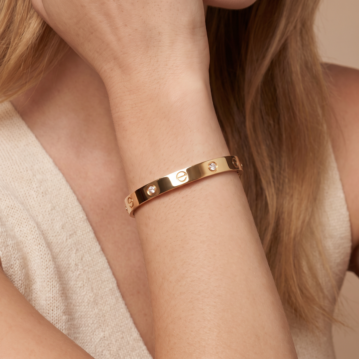 Classic Love 4 Diamonds Bracelet
