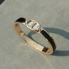 Clic Chaine Bracelet Pink Gold Black Enamel High Quality