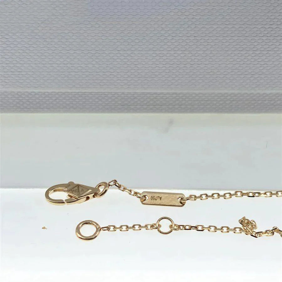 Gold Clover Bracelet for Women Onyx 1 Motif Gift Jewelry