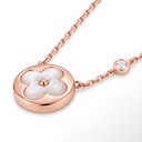 Color Blossom Circle Floral Motif Necklace