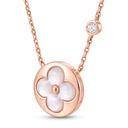 Color Blossom Circle Motif Necklace