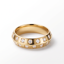 Damier de Chessboard Band Ring