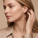 Damier de Large Hoop Earrings