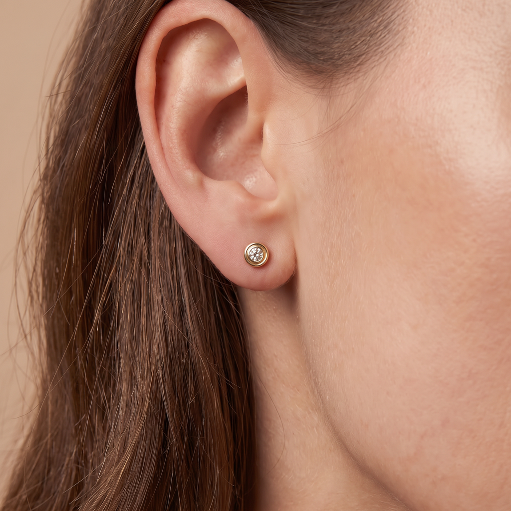 D'amour 1 Diamond Stud Earrings