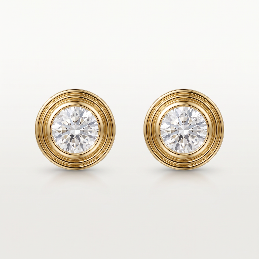 D'amour 1 Diamond Stud Earrings