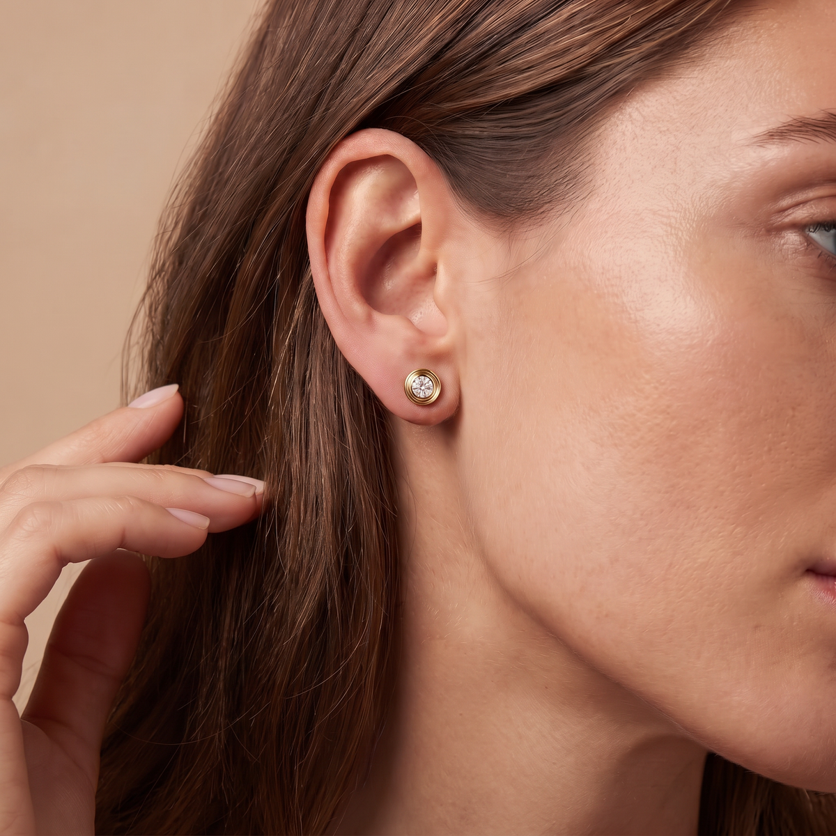 D'amour 1 Diamond Stud Earrings