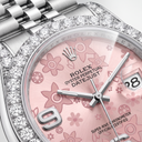 Datejust 116200 Floral Dial Diamond Bezel Automatic Watch