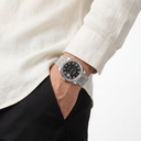 Datejust 126234 Black and Diamond Dial Fluted Bezel Stainless Steel Men's Watch