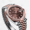 Datejust 126331 Chocolate Diamond Dial Fluted Bezel Jubilee Bracelet Automatic Watch