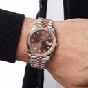 Datejust 126331 Chocolate Diamond Dial Fluted Bezel Jubilee Bracelet Automatic Watch