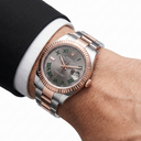 Datejust 126331 Fluted Bezel And Roman Dial Rose Gold  Men's Watch