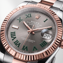 Datejust 126331 Fluted Bezel And Roman Dial Rose Gold  Men's Watch