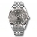 Datejust 126334 Dark Grey And Diamonds Dial Stainless Steel Automatic Men's Watch