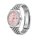 Datejust Pink Computer Dial Stainless Steel Jubilee Automatic Watch