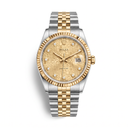 Datejust 16233 Golden Computer Dial Stainless Steel Automatic Watch