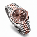 Datejust Everose Chocolate Dial Oystersteel Automatic Men's Watch