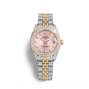 Datejust Full-Pave Custom Pink Dial Automatic Watch