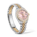 Datejust Full-Pave Custom Pink Dial Automatic Watch