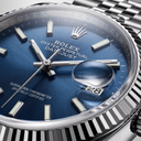 Datejust M126234 Blue Dial Fluted Bezel Stainless Steel Men's Watch