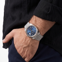 Datejust M126234 Blue Dial Fluted Bezel Stainless Steel Men's Watch