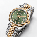 Datejust Olive Green Diamond Dial Yellow Gold 278273 Automatic Watch