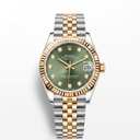 Datejust Olive Green Diamond Dial Yellow Gold 278273 Automatic Watch