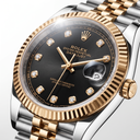 Datejust 126333 Stainless Steel Black Diamond Dial Jubilee Bracelet Automatic Watch